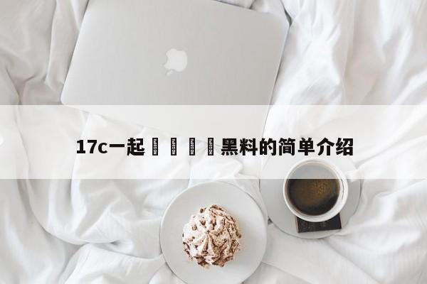 17c一起🌿黑料的简单介绍